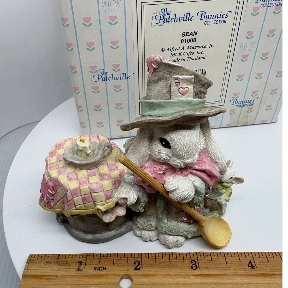 1993 The Patchville Bunnies SEAN‎ Figurine Alfred Mazzuca Jr MCK Easter Rabbit